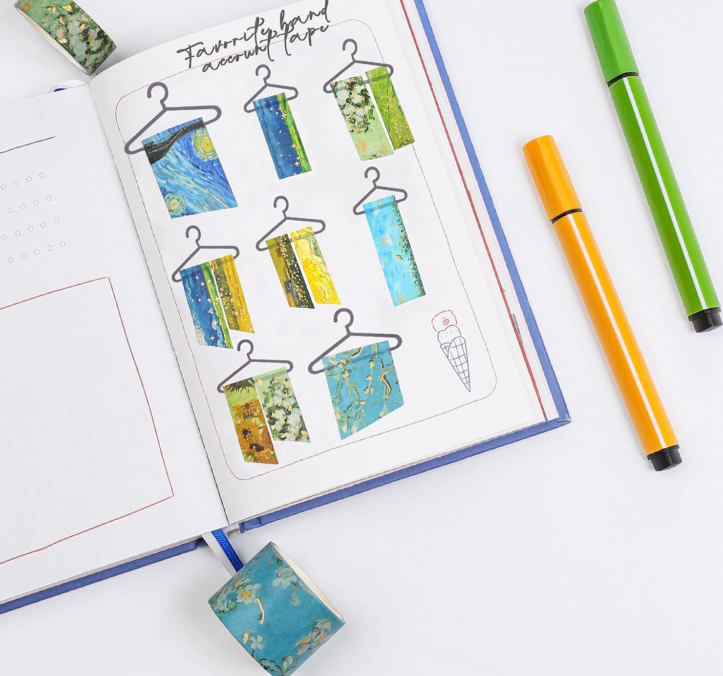 HASTHIP 10 Roll Washi Tape Countryside Oil Painting Washi Tape Set Aesthetic Decorative Tape Perfect for Bullet Journal, Scrapbook,Junk Journal,Albums HASTHIP 10 Roll Washi Tape Countryside Oil Painting Washi Tape Set Aesthetic Decorative Tape Perfect for Bullet Journal, Scrapbook,Junk Journal,Albums
